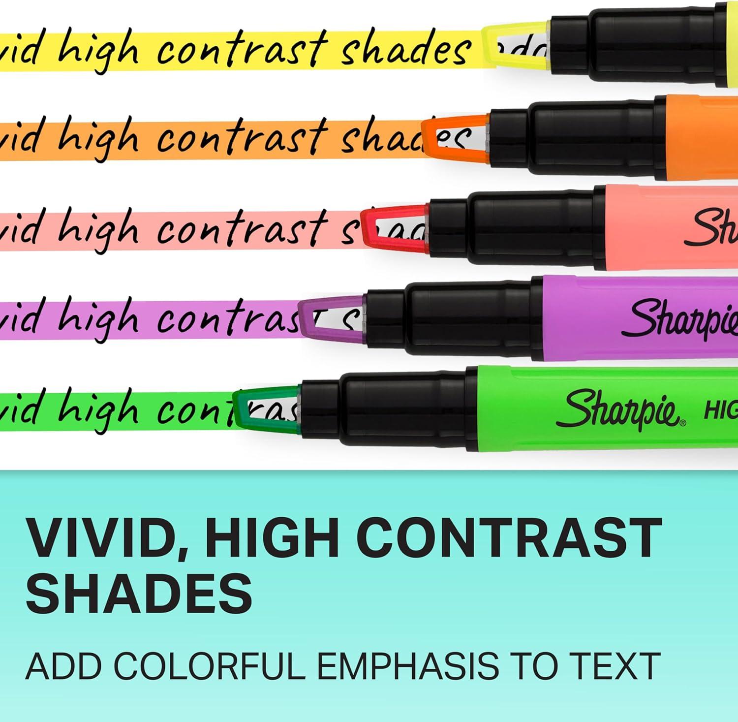 image:imageSharpie Clear View Highlighters With SeeThrough Chisel Tip Assorted Colors 12 Count School Teacher Office Supplies1 Count Pack of 12