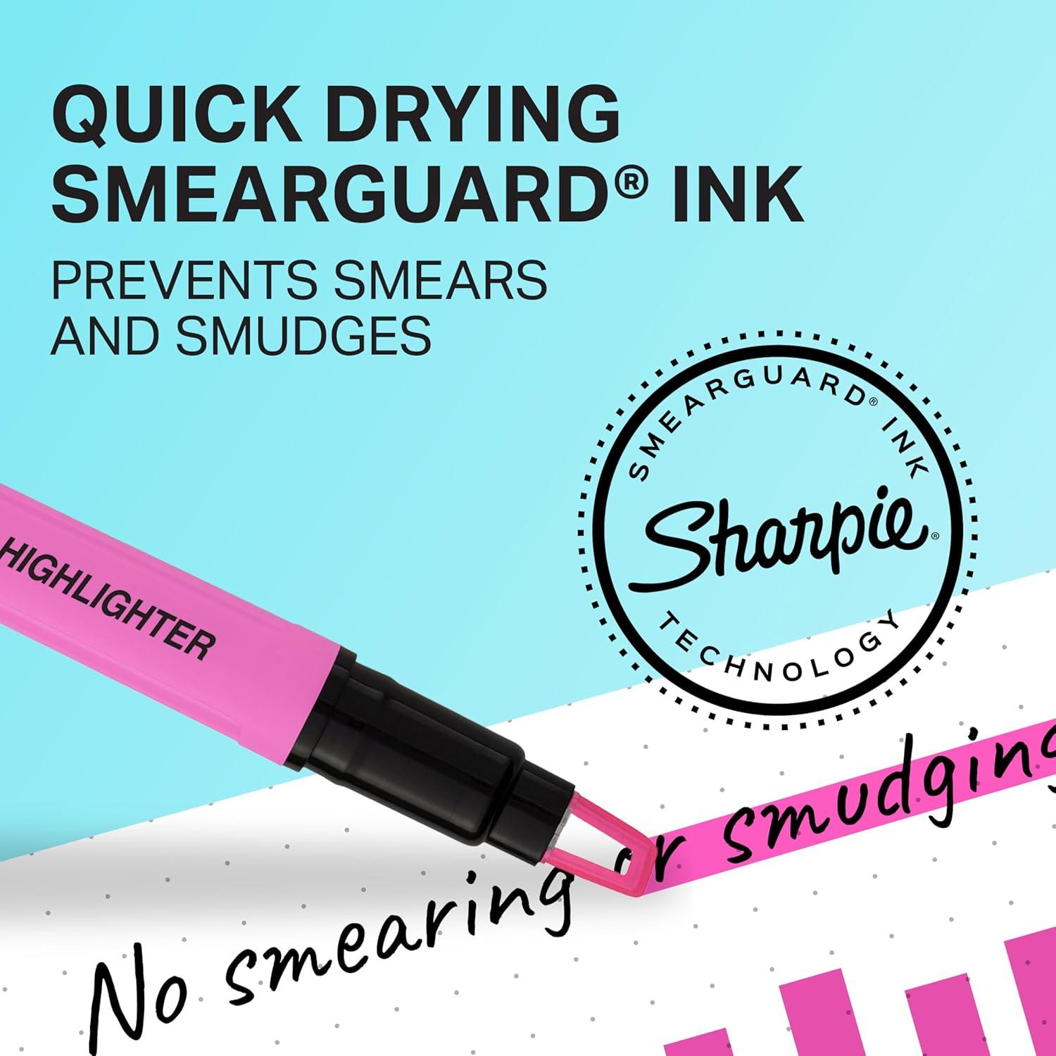 image:imageSharpie Clear View Highlighters With SeeThrough Chisel Tip Assorted Colors 12 Count  School Teacher Office Supplies1 Count Pack of 8