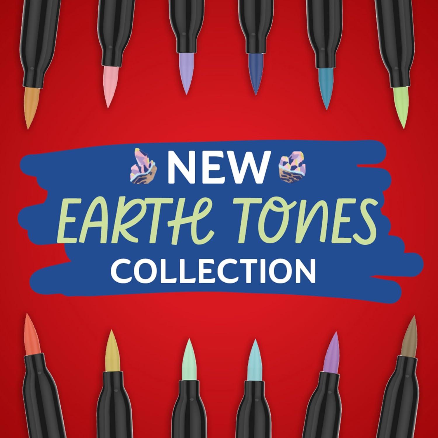 image:imageSharpie Creative Markers Earth Tones WaterBased Acrylic Paint Markers Fine Tip 12 CountEarth Tones