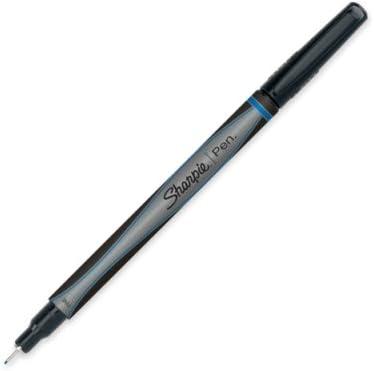 image:imageSharpie Felt Tip Pens Fine Point 04mm Blue 12 Count1 Count Pack of 12