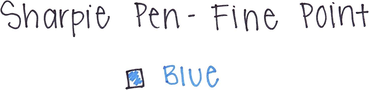 image:imageSharpie Felt Tip Pens Fine Point 04mm Blue 12 Count12 Count Pack of 12