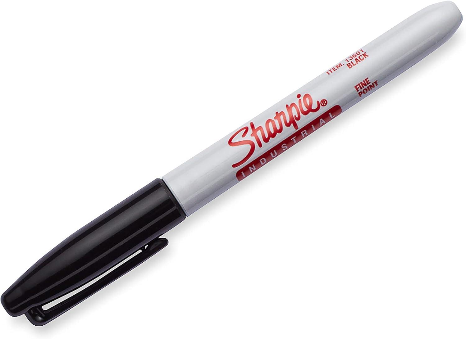 image:imageSharpie Industrial Permanent Markers Fine Point Black Box of 121 Count Pack of 36