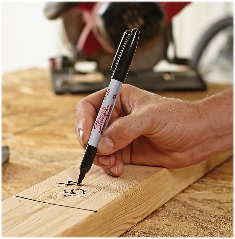image:imageSharpie Industrial Permanent Markers Fine Point Black Box of 1212 Count Pack of 1