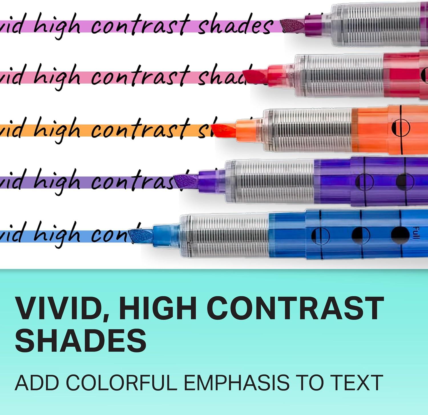 image:imageSharpie Liquid Highlighters Chisel Tip Assorted Colors 10 Count Journaling School Study Supplies