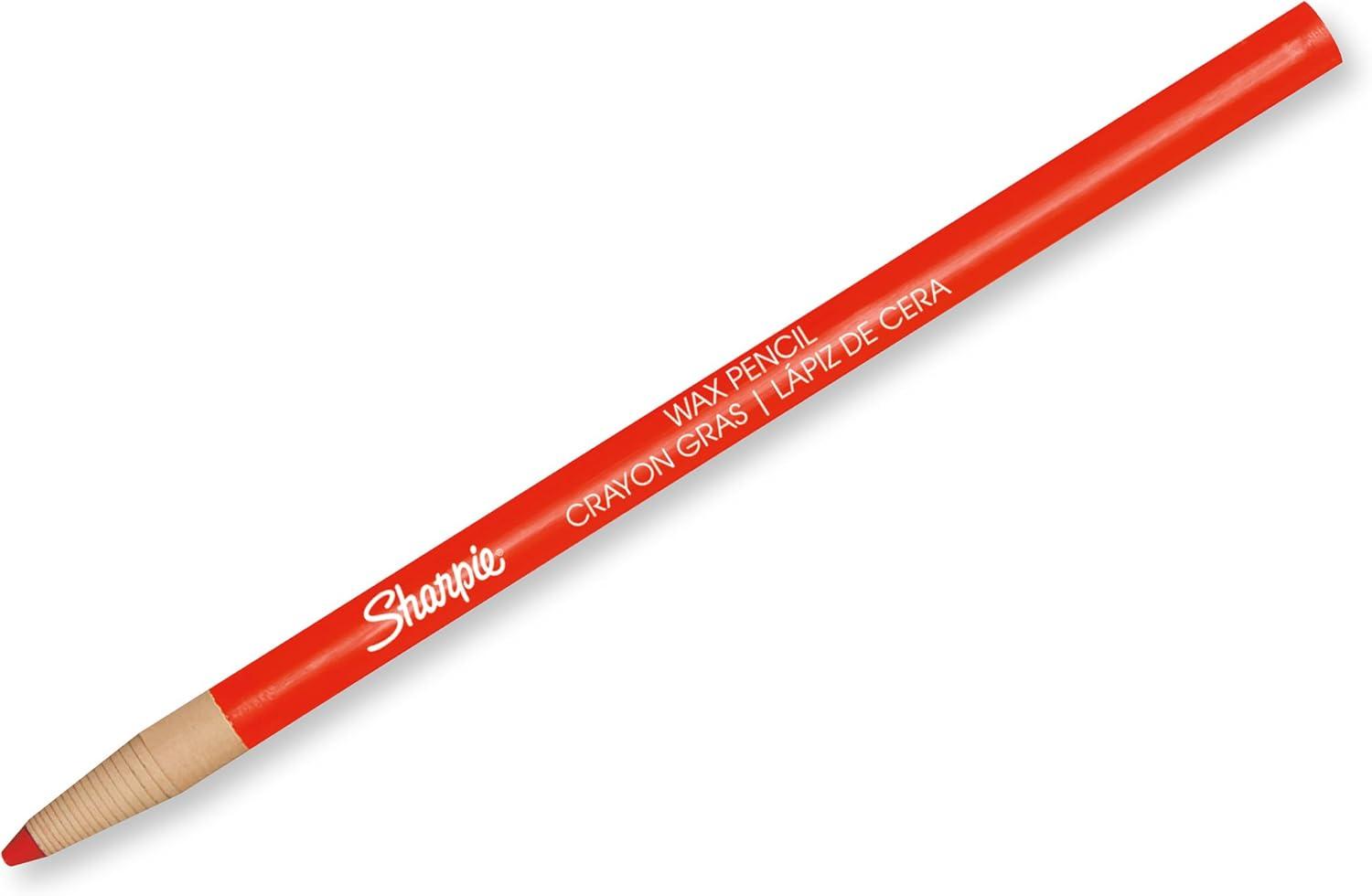 image:imageSharpie PeelOff China Markers Wax Grease Pencils Fine Point Yellow Box of 12 Marks on Glass Plastic Tile Metal and MoreRed