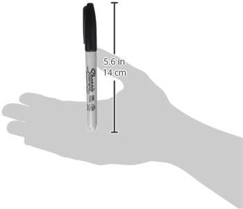 image:imageSharpie Permanent Markers Fine Tip Black 12 Count Office Supplies Quick Drying Fade Resistant For Wood Plastic Paper Metal And MoreBlack
