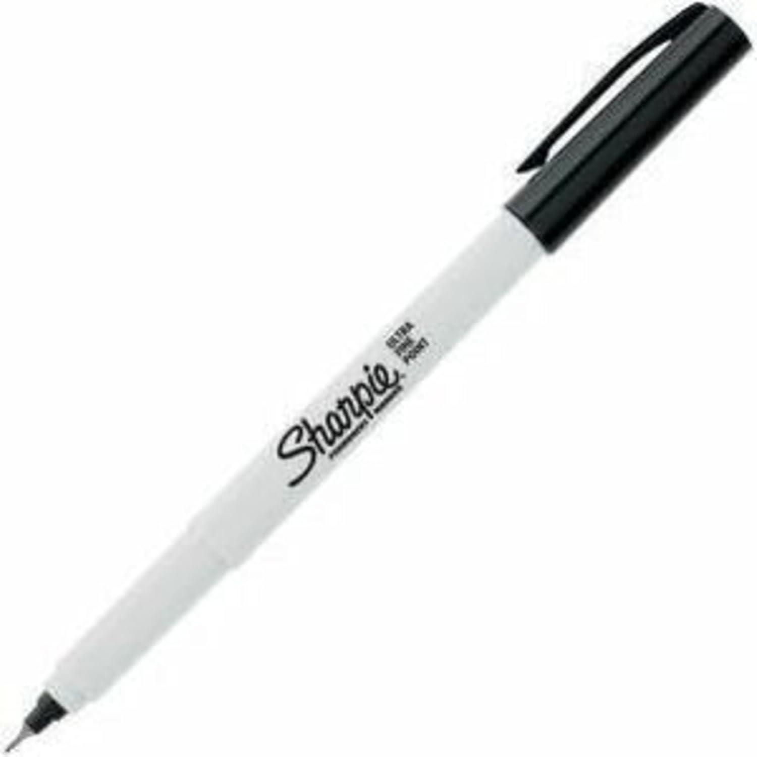 image:imageSharpie Permanent Markers Ultra Fine Tip Black 12 Count Office Supplies Quick Drying Fade Resistant Ideal for Posters Drawing ColoringBlack
