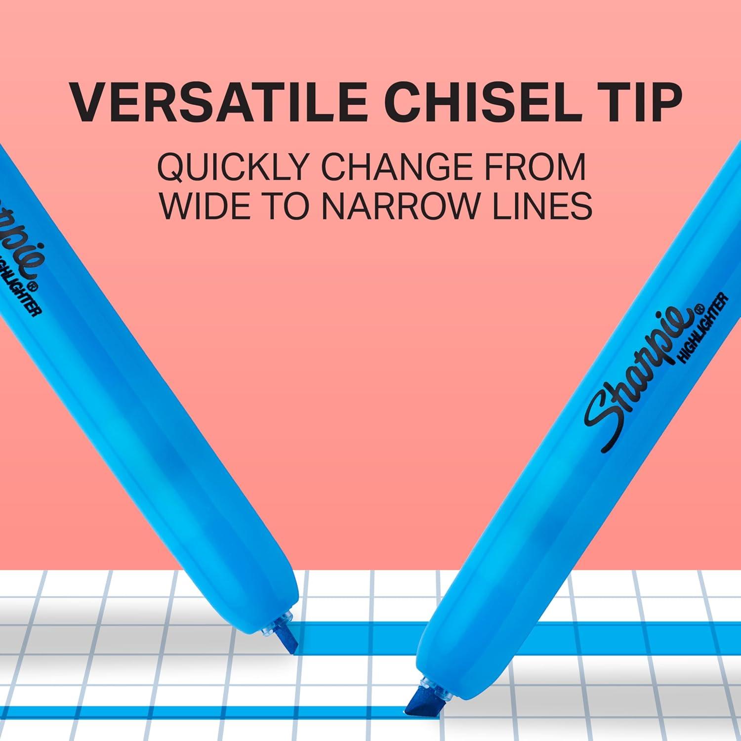 image:imageSharpie Retractable Highlighters Chisel Tip Assorted Colors 8 Count Journaling Classroom Study Supplies