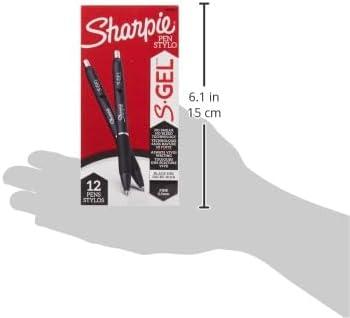 image:imageSharpie SGel Pens Fine Point 05mm Black Ink 12 count Ideal for Writing Journaling Drawing Coloring NoteTaking College Supplies12 Count Pack of 1