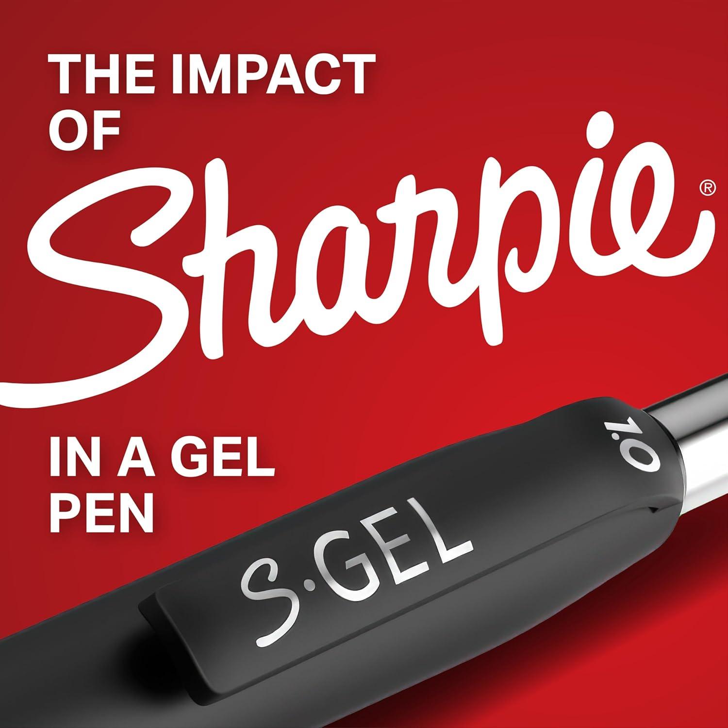 image:imageSharpie SGel Pens Medium Point 07mm Black Gel Ink 36 Count Writing NoteTaking Office Supplies No Smear No Bleed36 Count