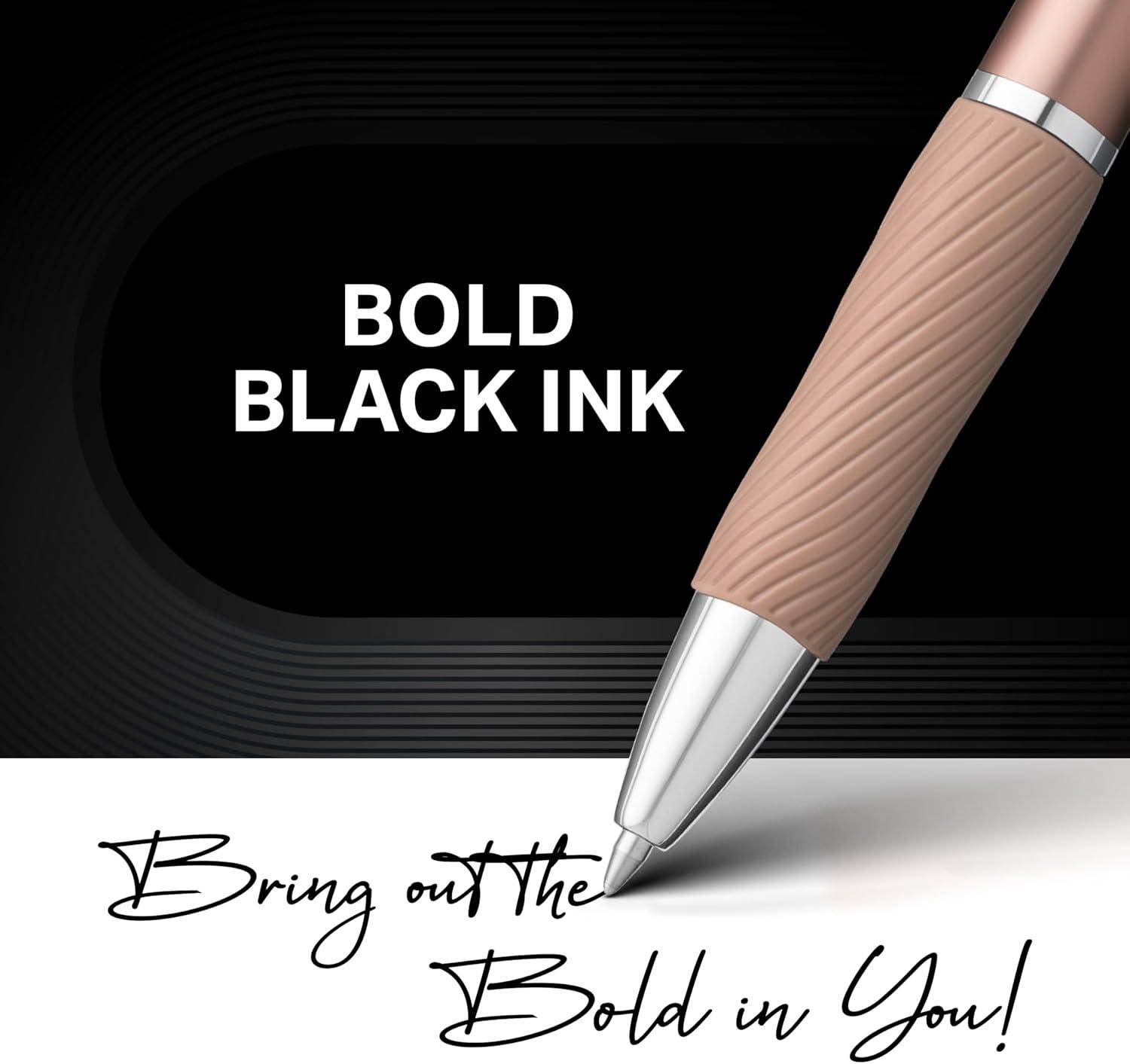 image:imageSharpie SGel Pens Sleek Metal Barrel Gunmetal Medium Point 07mm Black Gel Ink 4 CountChampagne
