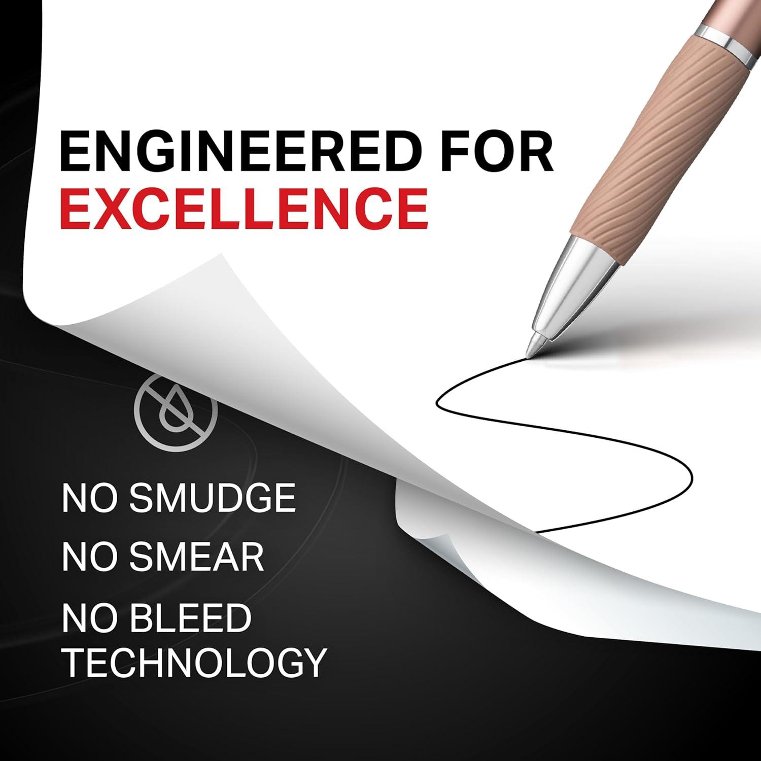 image:imageSharpie SGel Pens Sleek Metal Barrel Gunmetal Medium Point 07mm Black Gel Ink 4 CountChampagne