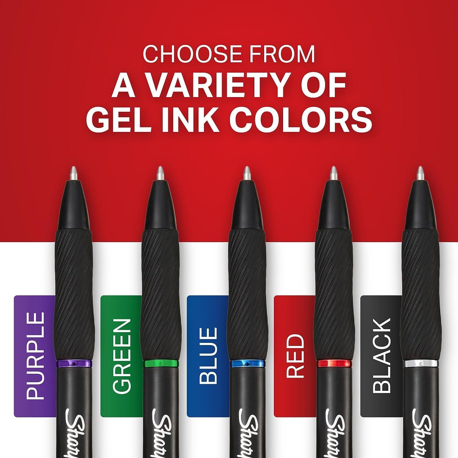 image:imageSharpie SGel Pens Ultra Fine Point 038mm Black Gel Ink 4 Count12 Count