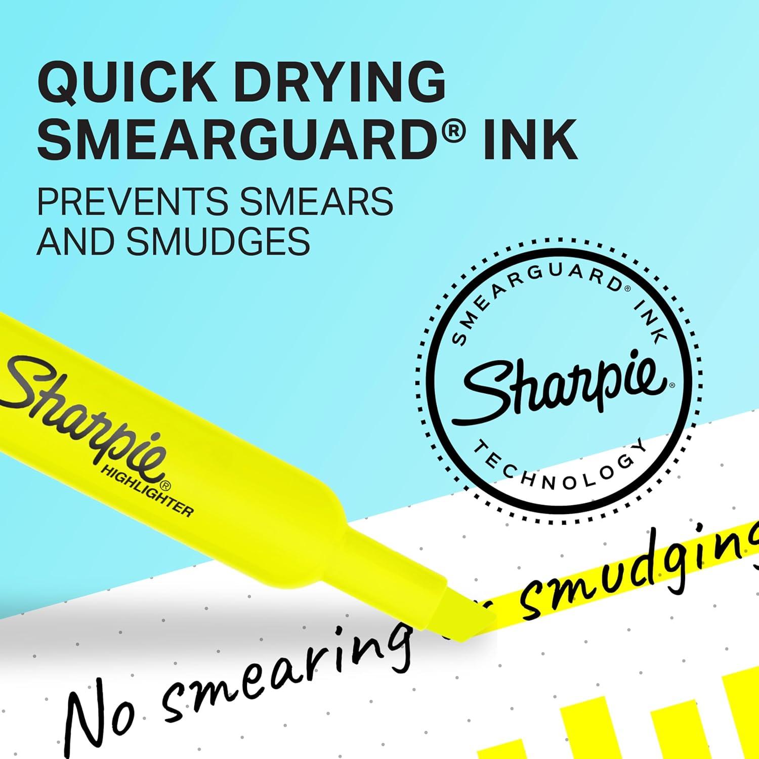 image:imageSharpie Tank Highlighters Chisel Tip Fluorescent Yellow 12 Count12 Count Pack of 1