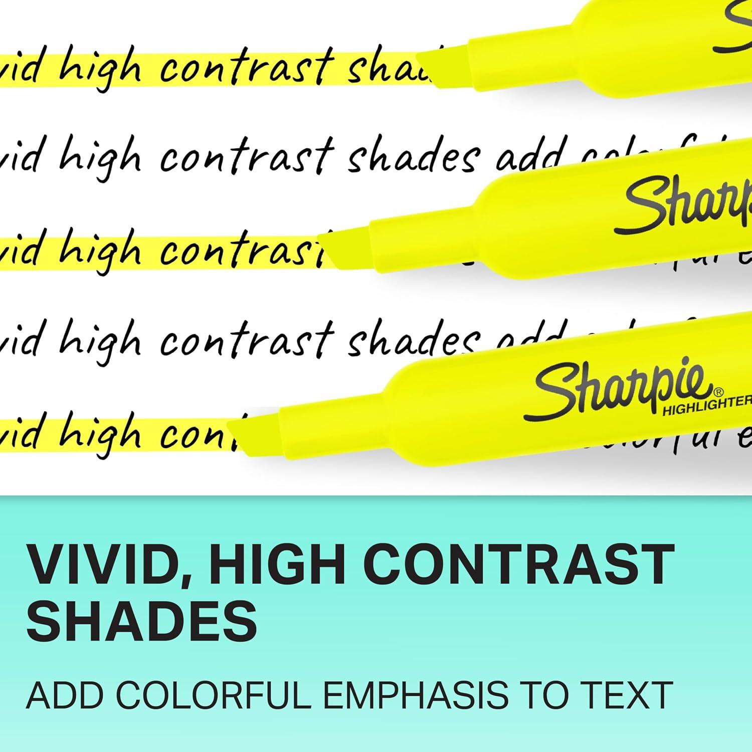 image:imageSharpie Tank Style Highlighters Chisel Tip Fluorescent Pink 12 Count1 Count Pack of 12