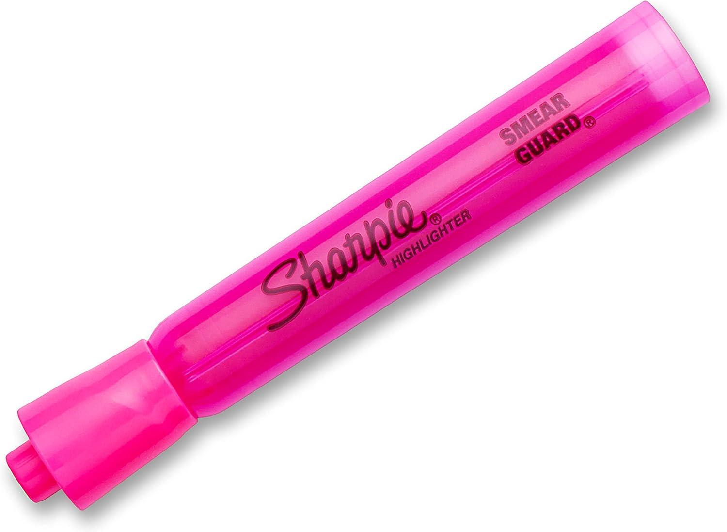 image:imageSharpie Tank Style Highlighters Chisel Tip Fluorescent Pink 12 Count12 Count Pack of 12