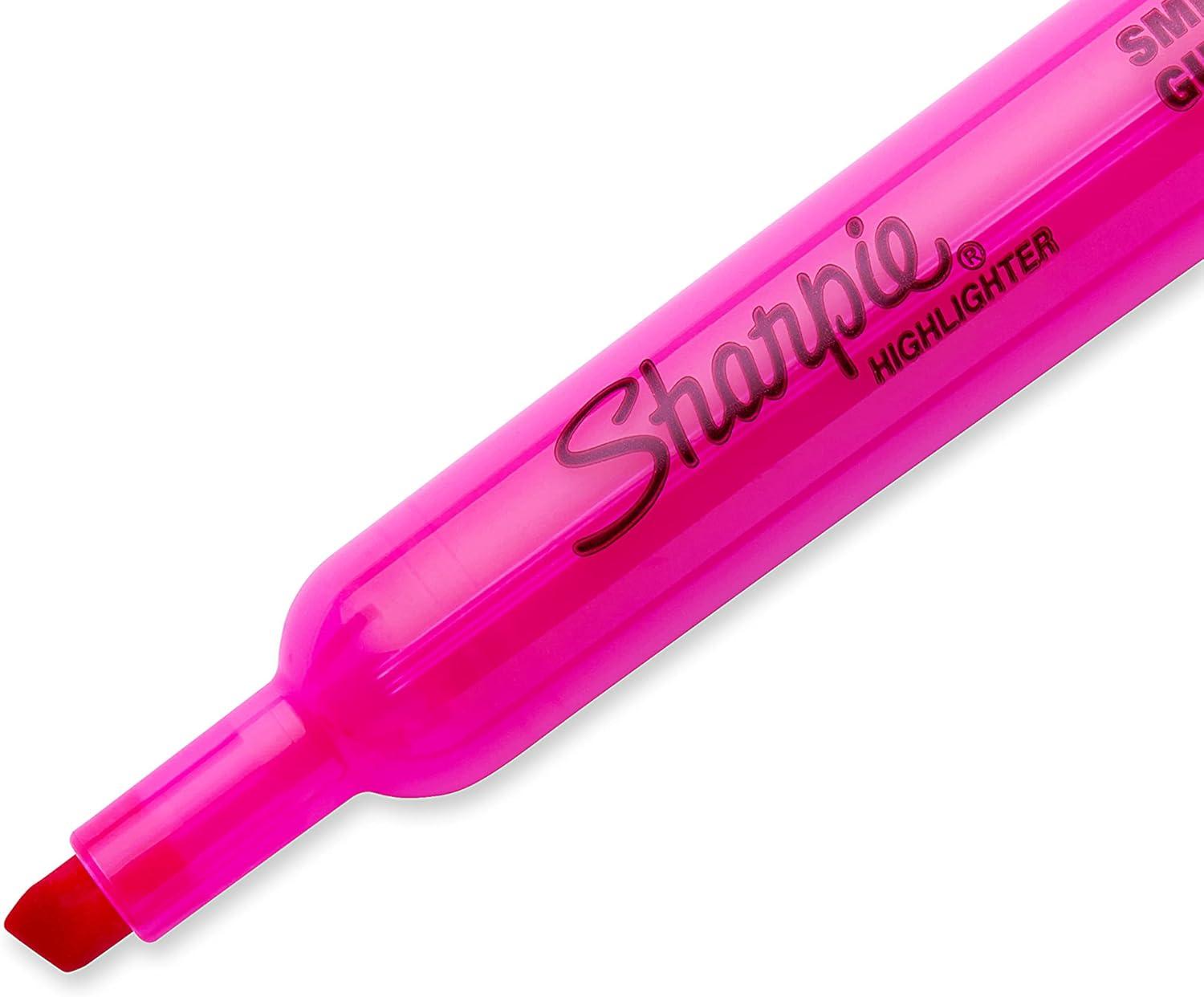 image:imageSharpie Tank Style Highlighters Chisel Tip Fluorescent Pink 12 Count12 Count Pack of 12