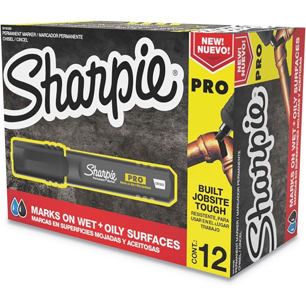 image:imageSharpie Pro Permanent Marker Fine Point Black 12 Count 2017818Marker