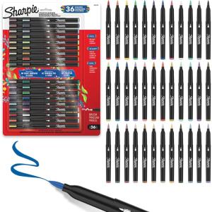 image:imageSharpie Creative Markers Variety Pack WaterBased Acrylic Paint Markers Fine Tip Assorted 24 Count1 Count Pack of 1