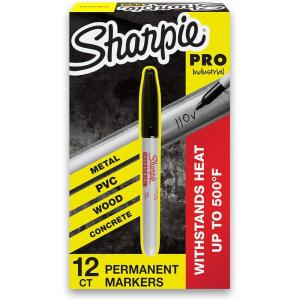 image:imageSharpie Industrial Permanent Markers Fine Point Black Box of 1212 Count Pack of 1