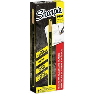 image:imageSharpie PeelOff China Marker Grease Pencils Black Box of 12Black