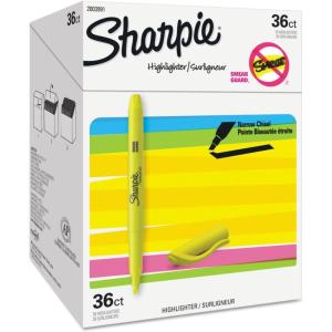 image:imageSharpie Pocket Highlighters Chisel Tip Fluorescent Yellow 36 Count  Office Supplies Bible Study Classroom Essentials