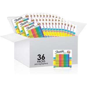image:imageSharpie Pocket Highlighters Mild Pastel Colors Assorted Chisel Tip 12 Count  School Home and Office Use Teacher SuppliesAssorted