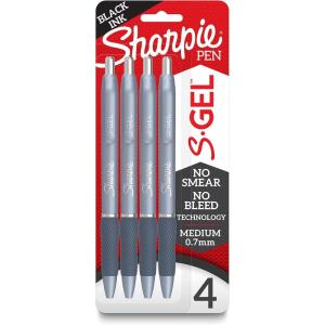 image:imageSharpie SGel Gel Pens Green Barrel Black Ink Medium Point 07mm 4 Count  For Home Office College Journaling Drawing NoteTaking WritingBlue with Black Ink