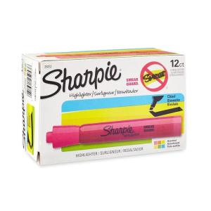 image:imageSharpie Tank Style Highlighters Chisel Tip Assorted Colors 12 Count