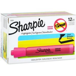 image:imageSharpie Tank Style Highlighters Chisel Tip Fluorescent Pink 12 Count12 Count Pack of 12