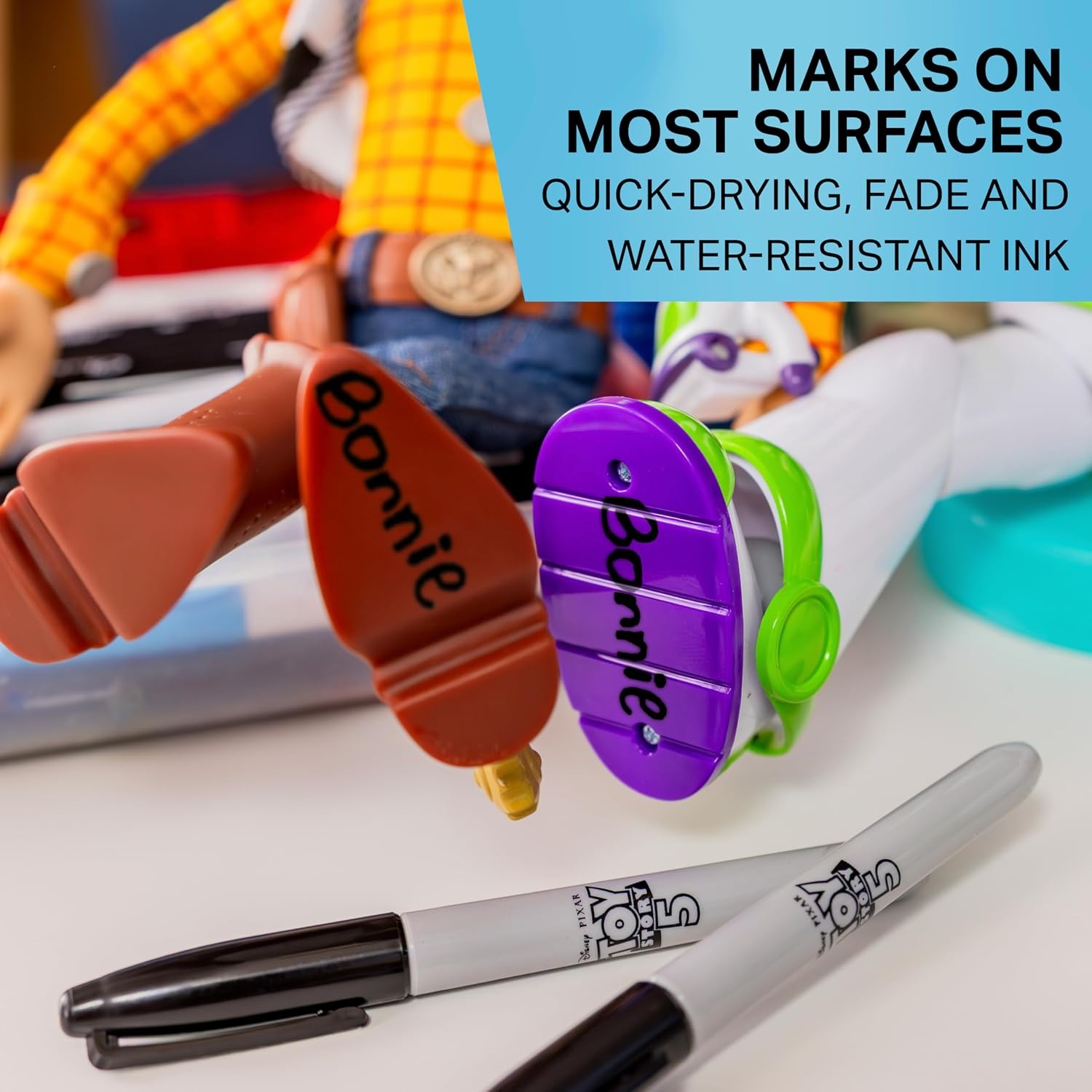 image:imageSharpie Permanent Markers Toy Story 5 Packaging Assorted Fine Point 12 Count12 Count Toy Story
