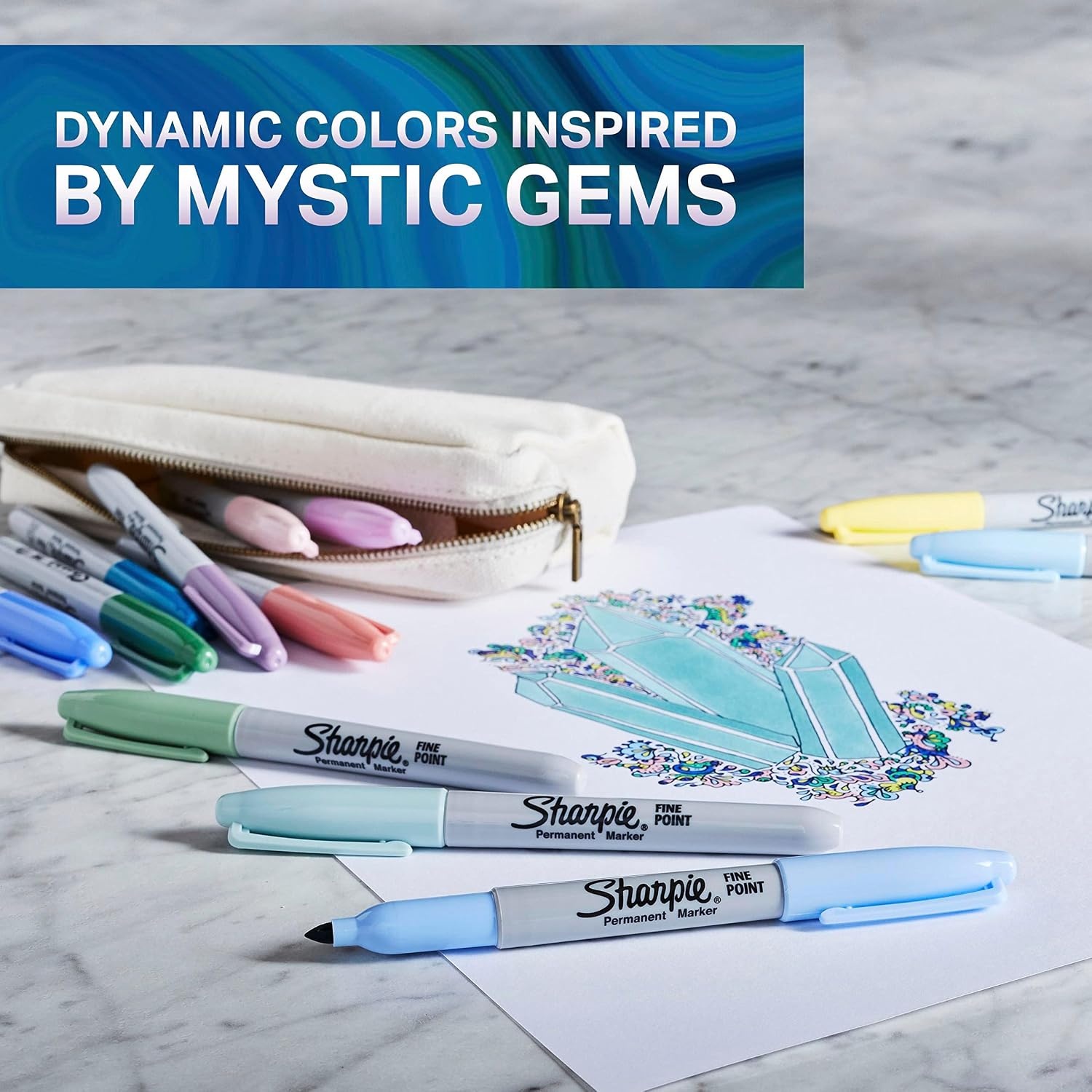 image:imageSharpie Permanent Markers Toy Story 5 Packaging Assorted Fine Point 24 CountMystic Gems