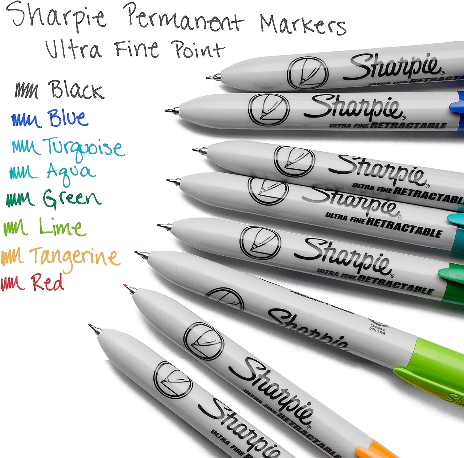image:imageSharpie Retractable Permanent Markers Ultra Fine Point 8 Count